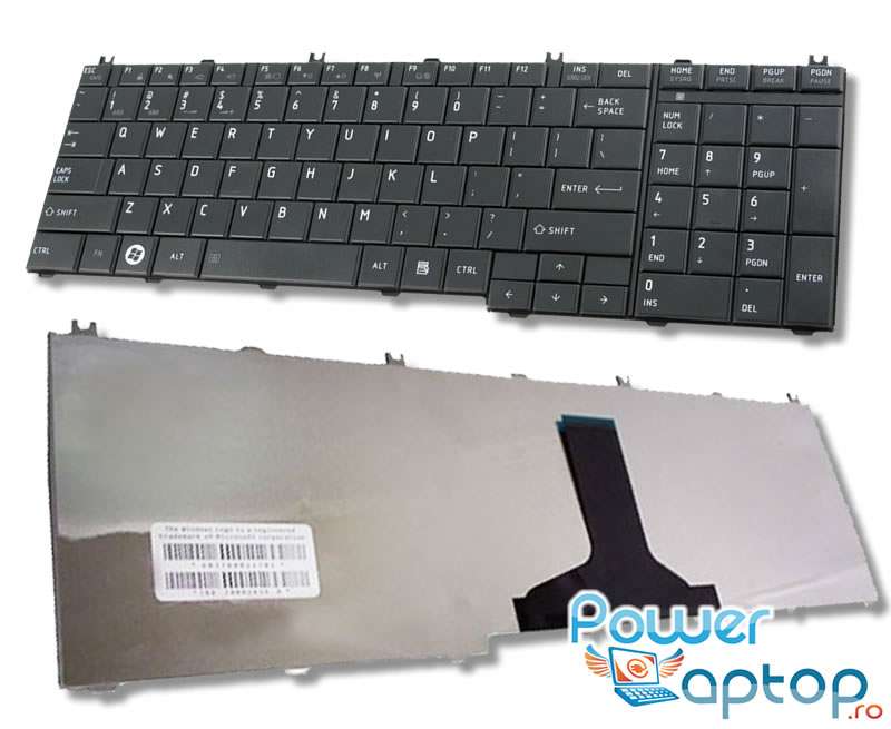 Tastatura Toshiba Satellite C660d neagra