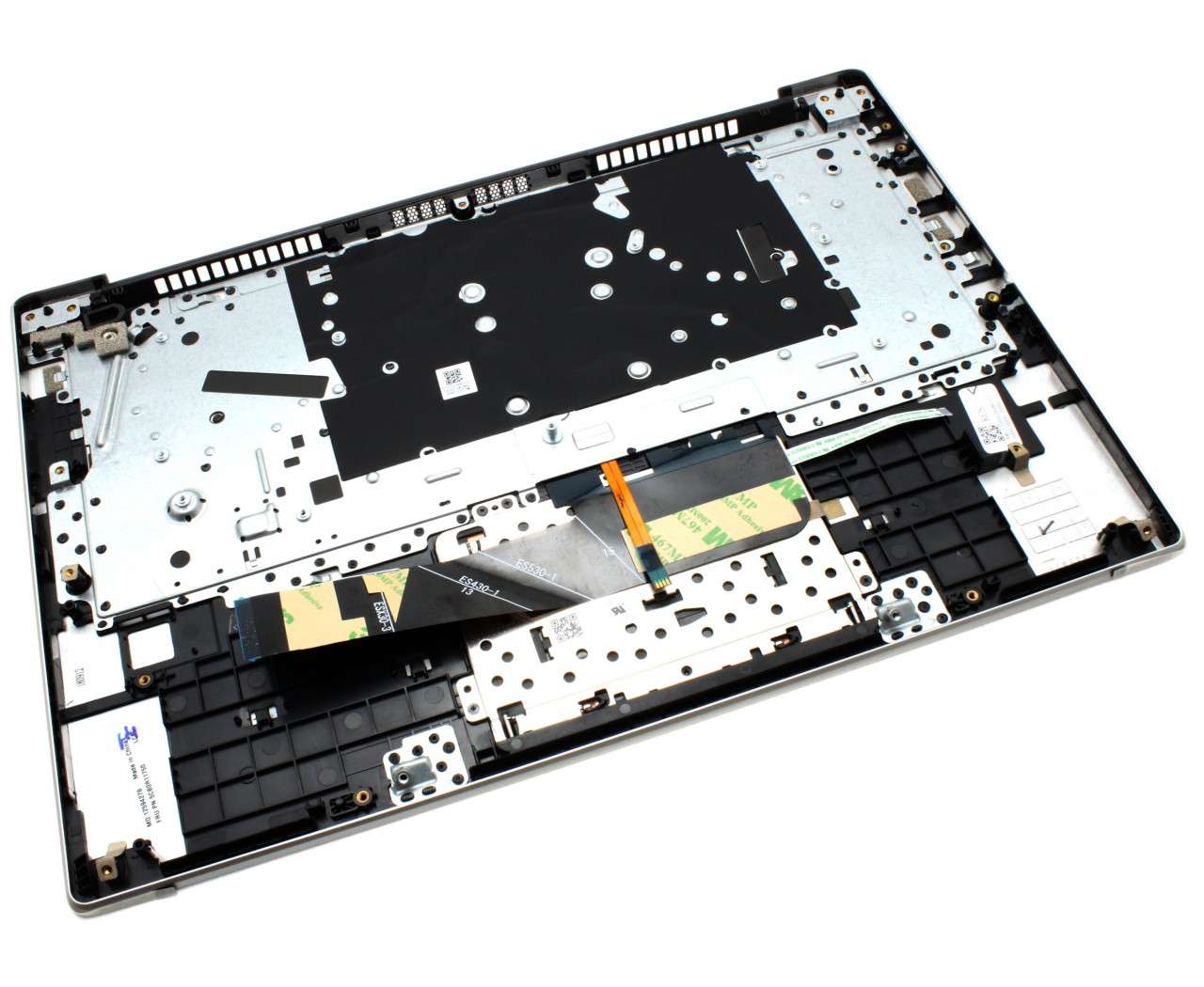 Tastatura Lenovo 5CB0R11750 Gri cu Palmrest Argintiu si TouchPad iluminata backlit image0