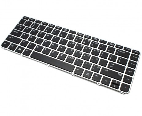 Tastatura HP EliteBook 745 G4 Neagra cu Rama Argintie. Keyboard HP EliteBook 745 G4 Neagra cu Rama Argintie. Tastaturi laptop HP EliteBook 745 G4 Neagra cu Rama Argintie. Tastatura notebook HP EliteBook 745 G4 Neagra cu Rama Argintie
