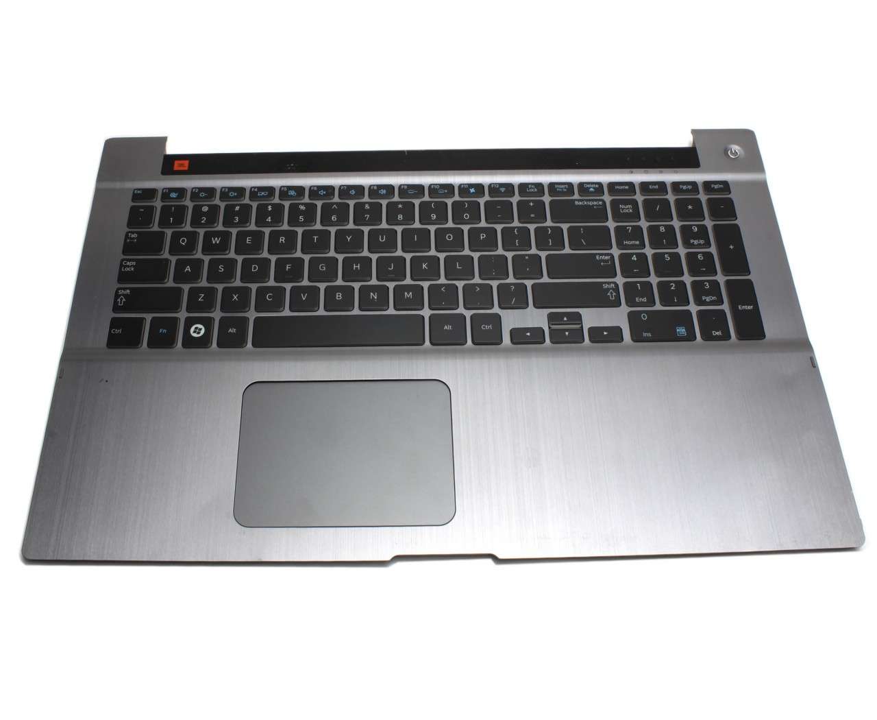 Tastatura Samsung BA75 03734A neagra cu Palmrest gri iluminata backlit cu Touchpad (Neagra) imagine 2022