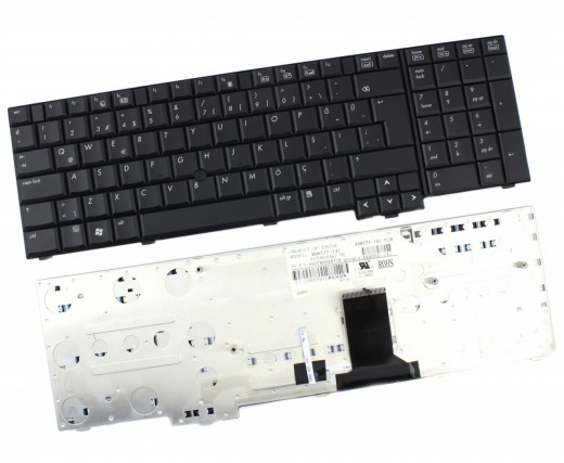 Tastatura HP EliteBook 8730W Neagra cu TrackPoint. Keyboard HP EliteBook 8730W Neagra cu TrackPoint. Tastaturi laptop HP EliteBook 8730W Neagra cu TrackPoint. Tastatura notebook HP EliteBook 8730W Neagra cu TrackPoint