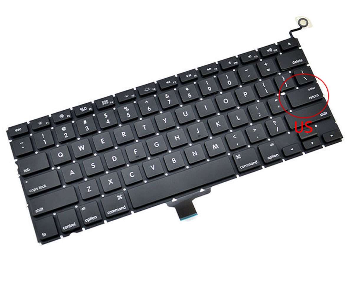 Tastatura Apple MacBook Pro A1278 2011 layout US fara rama enter mic