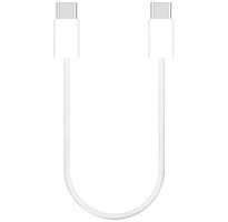 Cablu USB-C scurt 60W 30cm textil impletit Sunix Premium SCIP19 Alb