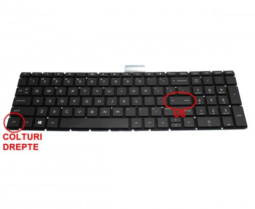 Tastatura HP  15-bw001AX iluminata. Keyboard HP  15-bw001AX. Tastaturi laptop HP  15-bw001AX. Tastatura notebook HP  15-bw001AX