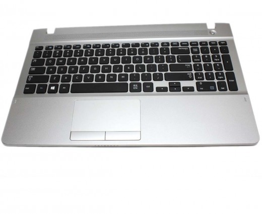 Tastatura Samsung  NP270E5C neagra cu Palmrest argintiu. Keyboard Samsung  NP270E5C neagra cu Palmrest argintiu. Tastaturi laptop Samsung  NP270E5C neagra cu Palmrest argintiu. Tastatura notebook Samsung  NP270E5C neagra cu Palmrest argintiu