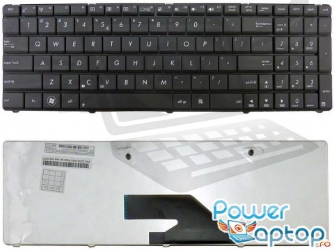 Tastatura Asus  K75D. Keyboard Asus  K75D. Tastaturi laptop Asus  K75D. Tastatura notebook Asus  K75D