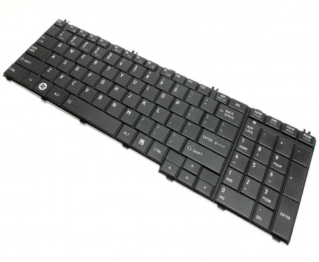 Tastatura Toshiba Satellite L655 neagra. Keyboard Toshiba Satellite L655 neagra. Tastaturi laptop Toshiba Satellite L655 neagra. Tastatura notebook Toshiba Satellite L655 neagra
