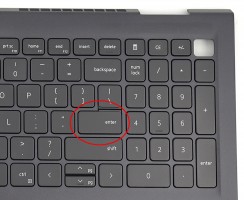 Tastatura Dell Inspiron 15 3510 Neagra cu Palmrest Negru iluminata backlit