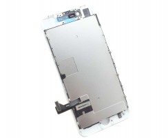 Display iPhone 8 Complet, cu tablita metalica pe spate, conector pentru amprenta si ornamente camera si casca.