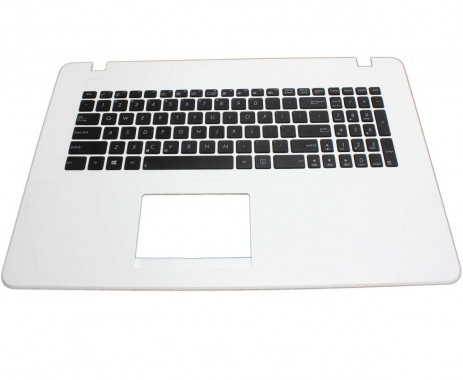 Tastatura Asus X751L neagra cu Palmrest alb. Keyboard Asus X751L neagra cu Palmrest alb. Tastaturi laptop Asus X751L neagra cu Palmrest alb. Tastatura notebook Asus X751L neagra cu Palmrest alb