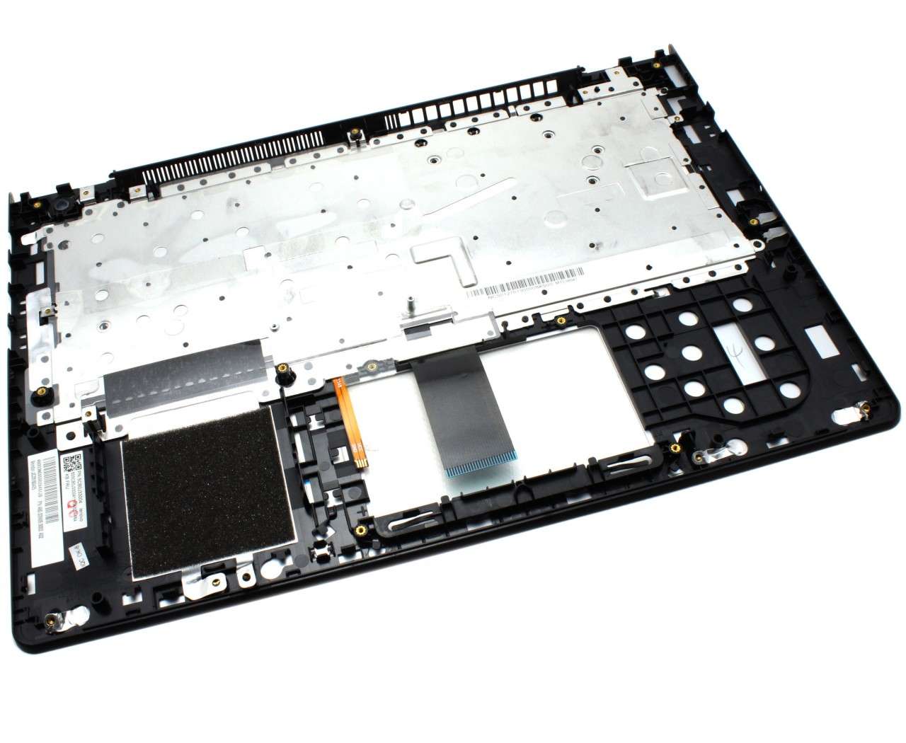 Tastatura Lenovo 5CB0J32947 Neagra cu Palmrest Argintiu iluminata backlit (Neagra) imagine 2022