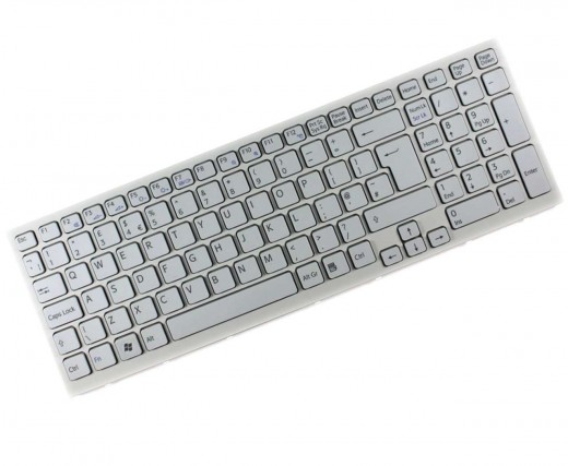 Tastatura Sony VAIO VPCEL series alba. Keyboard Sony VAIO VPCEL series alba. Tastaturi laptop Sony VAIO VPCEL series alba. Tastatura notebook Sony VAIO VPCEL series alba