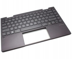 Tastatura HP 13-AY Gri cu Palmrest Gri Inchis iluminata backlit. Keyboard HP 13-AY Gri cu Palmrest Gri Inchis. Tastaturi laptop HP 13-AY Gri cu Palmrest Gri Inchis. Tastatura notebook HP 13-AY Gri cu Palmrest Gri Inchis
