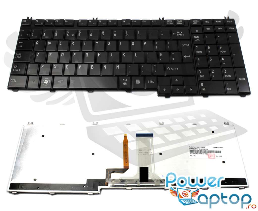 Tastatura Toshiba Qosmio G50 iluminata backlit imagine 2021 powerlaptop.ro