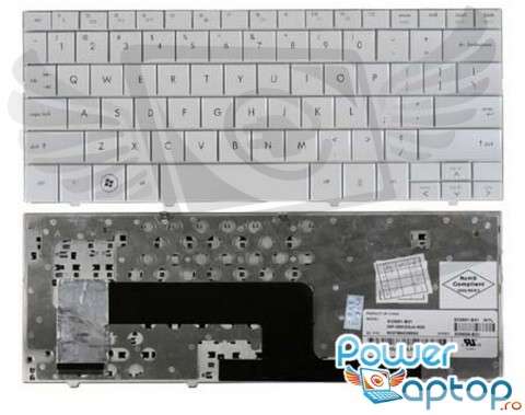 Tastatura HP Mini 110-1212NR alba. Keyboard HP Mini 110-1212NR alba. Tastaturi laptop HP Mini 110-1212NR alba. Tastatura notebook HP Mini 110-1212NR alba