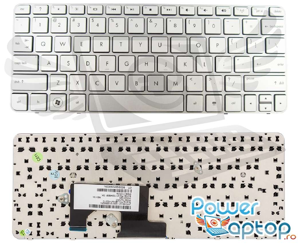 Tastatura HP Mini 210 3030se argintie imagine powerlaptop.ro 2021