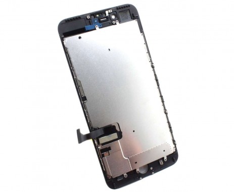 Display iPhone 7 Plus Complet, cu tablita metalica pe spate, conector pentru amprenta si ornamente camera si casca.