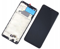 LCD Display Samsung Galaxy A32 4G A325 OLED cu Rama Geam+Ecran Black Negru