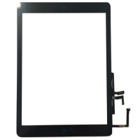 Digitizer Touchscreen Apple iPad 5 A1822 cu buton home si adeziv Negru. Geam Sticla Tableta Apple iPad 5 A1822 cu buton home si adeziv Negru