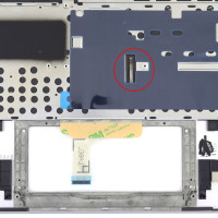 Tastatura Asus 90NB0QY2-R30UK0 Argintie cu Palmrest Argintiu fara TouchPad iluminata backlit