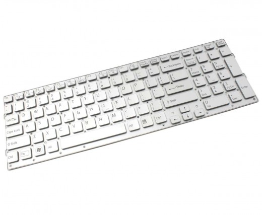 Tastatura Sony Vaio VPCCB22FX argintie. Keyboard Sony Vaio VPCCB22FX. Tastaturi laptop Sony Vaio VPCCB22FX. Tastatura notebook Sony Vaio VPCCB22FX