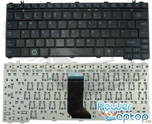 Tastatura Toshiba Portege M800 neagra. Keyboard Toshiba Portege M800 neagra. Tastaturi laptop Toshiba Portege M800 neagra. Tastatura notebook Toshiba Portege M800 neagra