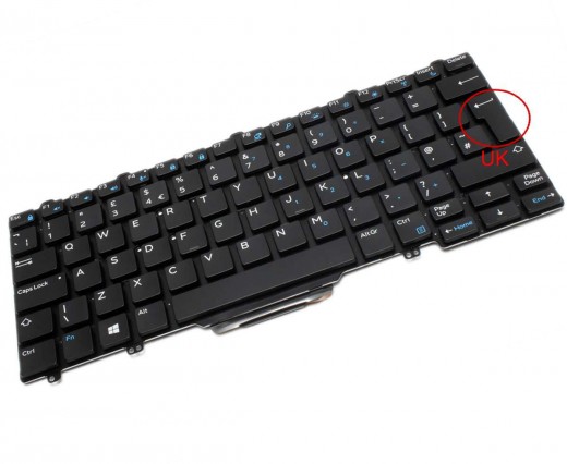 Tastatura Dell 0H12XY iluminata. Keyboard Dell 0H12XY. Tastaturi laptop Dell 0H12XY. Tastatura notebook Dell 0H12XY