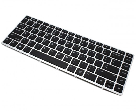Tastatura HP ProBook 640 G5 Neagra cu Rama Argintie. Keyboard HP ProBook 640 G5 Neagra cu Rama Argintie. Tastaturi laptop HP ProBook 640 G5 Neagra cu Rama Argintie. Tastatura notebook HP ProBook 640 G5 Neagra cu Rama Argintie