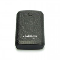 Acumulator Extern PWR 7800 mAh Powerbank cu Indicator Nivel Lanterna LED si Carcasa Plastic Model Disco Mozaic