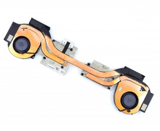 Cooler laptop Dell 0PR6WV cu heatpipe. Ventilator procesor Dell 0PR6WV. Sistem racire laptop Dell 0PR6WV