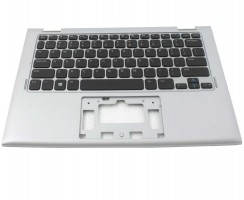 Tastatura Dell Inspiron 11 3148 neagra cu Palmrest argintiu. Keyboard Dell Inspiron 11 3148 neagra cu Palmrest argintiu. Tastaturi laptop Dell Inspiron 11 3148 neagra cu Palmrest argintiu. Tastatura notebook Dell Inspiron 11 3148 neagra cu Palmrest argintiu