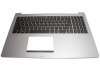 Tastatura Asus 0KN0-N42us23 neagra cu Palmrest argintiu iluminata backlit. Keyboard Asus 0KN0-N42us23 neagra cu Palmrest argintiu. Tastaturi laptop Asus 0KN0-N42us23 neagra cu Palmrest argintiu. Tastatura notebook Asus 0KN0-N42us23 neagra cu Palmrest argintiu