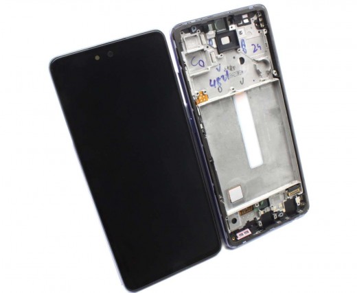 Ansamblu Display LCD  + Touchscreen Samsung Galaxy A52 2021 A526 5G Display Original Service Pack cu Rama Violet. Modul Ecran + Digitizer Samsung Galaxy A52 2021 A526 5G Display Original Service Pack cu Rama Violet
