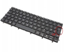 Tastatura Dell XPS 13 9360 iluminata. Keyboard Dell XPS 13 9360. Tastaturi laptop Dell XPS 13 9360. Tastatura notebook Dell XPS 13 9360