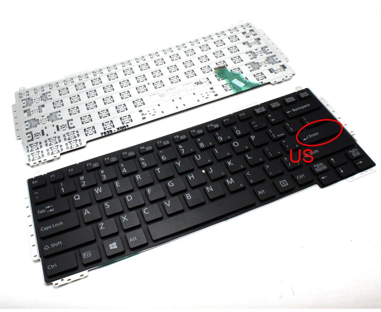Tastatura Fujitsu Siemens CP660833-01 layout US fara rama enter mic