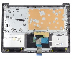 Tastatura Lenovo IdeaPad 3-14ITL05 Gri cu Palmrest Argintiu si TouchPad