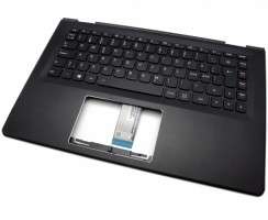 Tastatura Lenovo 5CB0H35644 Neagra cu Palmrest negru iluminata backlit. Keyboard Lenovo 5CB0H35644 Neagra cu Palmrest negru. Tastaturi laptop Lenovo 5CB0H35644 Neagra cu Palmrest negru. Tastatura notebook Lenovo 5CB0H35644 Neagra cu Palmrest negru
