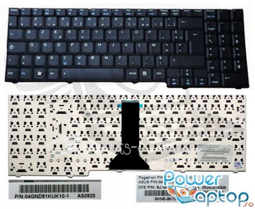 Tastatura Asus X56LE . Keyboard Asus X56LE . Tastaturi laptop Asus X56LE . Tastatura notebook Asus X56LE