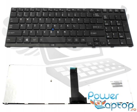Tastatura Toshiba Tecra R850. Keyboard Toshiba Tecra R850. Tastaturi laptop Toshiba Tecra R850. Tastatura notebook Toshiba Tecra R850