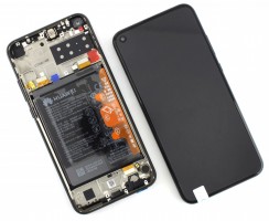 Ansamblu Display LCD + Touchscreen Huawei P40 Lite E ART-L29 Display Original Service Pack cu Rama Black Negru . Ecran + Digitizer Huawei P40 Lite E ART-L29 Display Original Service Pack cu Rama Black Negru