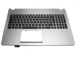 Tastatura Asus  43NJ8TCJN10 neagra cu Palmrest argintiu. Keyboard Asus  43NJ8TCJN10 neagra cu Palmrest argintiu. Tastaturi laptop Asus  43NJ8TCJN10 neagra cu Palmrest argintiu. Tastatura notebook Asus  43NJ8TCJN10 neagra cu Palmrest argintiu