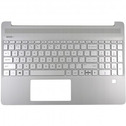 Tastatura HP 15-EF Argintie cu Palmrest Argintiu fara TouchPad si Orificiu Amprenta. Keyboard HP 15-EF Argintie cu Palmrest Argintiu fara TouchPad si Orificiu Amprenta. Tastaturi laptop HP 15-EF Argintie cu Palmrest Argintiu fara TouchPad si Orificiu Amprenta. Tastatura notebook HP 15-EF Argintie cu Palmrest Argintiu fara TouchPad si Orificiu Amprenta