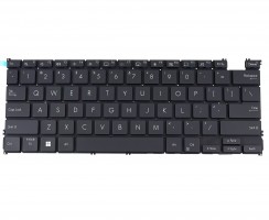 Tastatura Neagra Asus NSK-UAB0BN-BG iluminata varianta cu 5 suruburi layout US fara rama enter mic