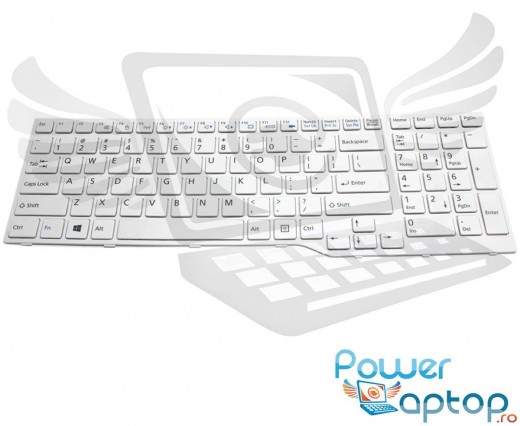 Tastatura Fujitsu Lifebook A555 alba. Keyboard Fujitsu Lifebook A555 alba. Tastaturi laptop Fujitsu Lifebook A555 alba. Tastatura notebook Fujitsu Lifebook A555 alba