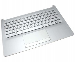 Tastatura HP L48647-001 Argintie cu Palmrest Argintiu si TouchPad iluminata backlit. Keyboard HP L48647-001 Argintie cu Palmrest Argintiu si TouchPad. Tastaturi laptop HP L48647-001 Argintie cu Palmrest Argintiu si TouchPad. Tastatura notebook HP L48647-001 Argintie cu Palmrest Argintiu si TouchPad