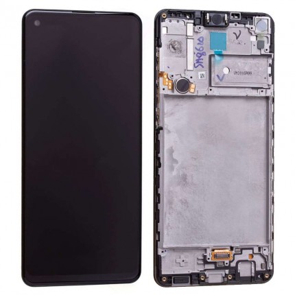 Ansamblu Display LCD + Touchscreen Original Service Pack Silver Samsung Galaxy A21S A217F A217 Black Negru. Ecran + Digitizer Original Service Pack Silver Samsung Galaxy A21S A217F A217 Black Negru