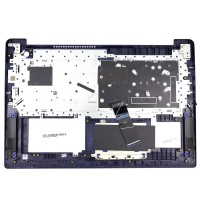 Tastatura Lenovo 5CB1B97474 Gri cu Palmrest Albastru si TouchPad