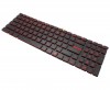 Tastatura MSI WS72 6QJ Rosie iluminata. Keyboard MSI WS72 6QJ. Tastaturi laptop MSI WS72 6QJ. Tastatura notebook MSI WS72 6QJ
