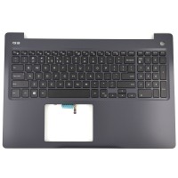 Tastatura Dell Inspiron 3579 Neagra cu Palmrest Gri iluminata backlit. Keyboard Dell Inspiron 3579 Neagra cu Palmrest Gri. Tastaturi laptop Dell Inspiron 3579 Neagra cu Palmrest Gri. Tastatura notebook Dell Inspiron 3579 Neagra cu Palmrest Gri