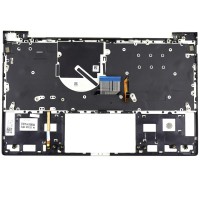 Tastatura HP Envy 13T-BA Argintie cu Palmrest Argintiu fara TouchPad iluminata backlit